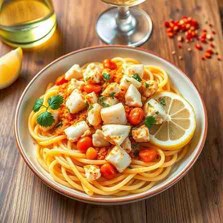 Spicy Crab Linguine - Easy Crab Meat Pasta Recipe
